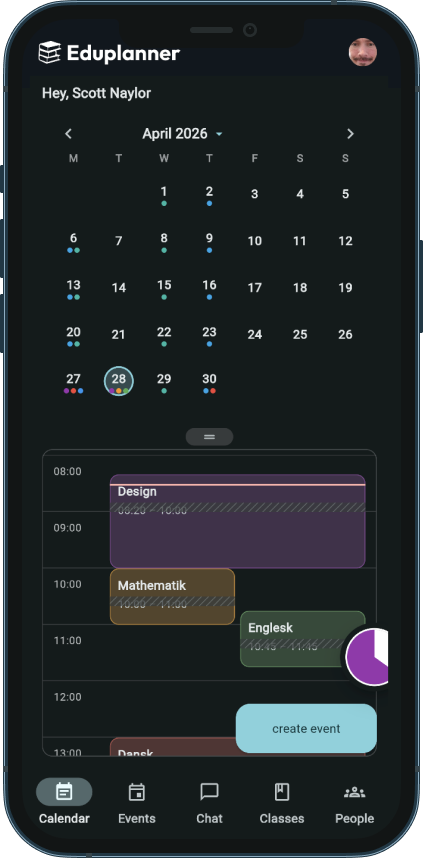 Eduplanner mobile planning overview